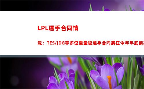 LPL選手合同情況：TES\JDG等多位重量級選手合同將在今年年底到期